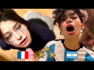 meg vicious: argentina world champion, fan fucks french after final [pov, blowjob, deepthroat, cowgirl, doggystyle, facial] young
