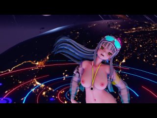 mmd r18 gfl huntrix - golden hk416 swimsuit